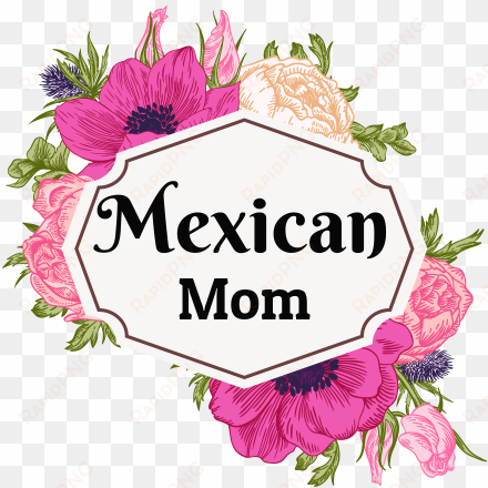 summer flowers mexican mom - illustration