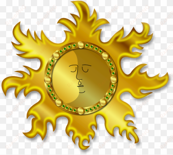 Sun And Moon Vector Free Stock - Gambar Matahari Bulan Kartun transparent png image