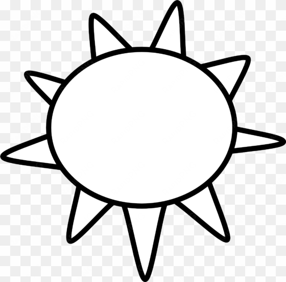 sun clipart black and white - sun and clouds clipart black and white