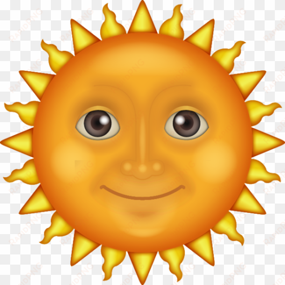 sun emoji vector transparent download - emoji sun