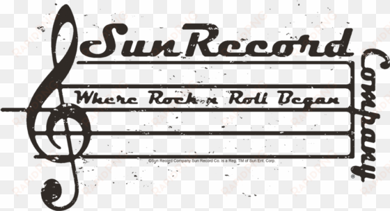 sun records music staff men's regular fit t-shirt - interval