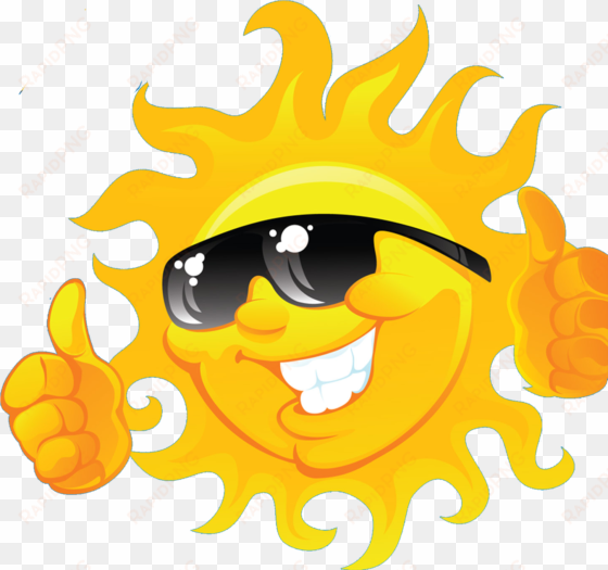 sun summer camp - sun with sunglasses logo