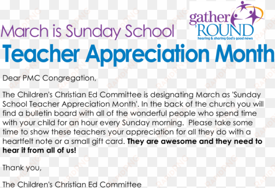 sunday school teacher appreciation month at pmc - custom drawstring bag, 11" w x 15" h x 4" d, promotional