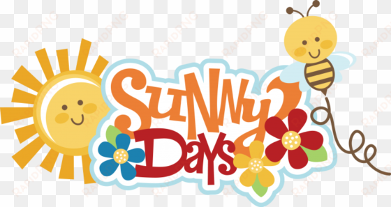 sunny days svg scrapbook title sun svg file bee svg - scrapbooking