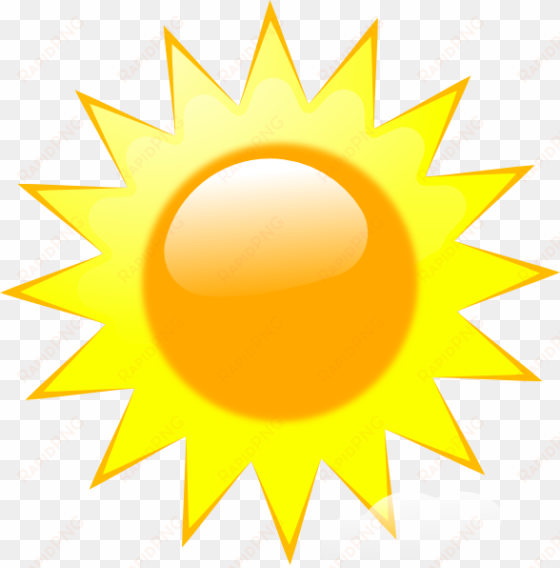 sunny weather symbol - circle