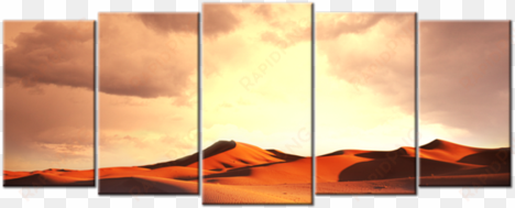 sunrise beautiful desert landscape canvas wall art - canvas