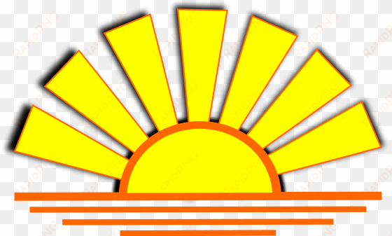 sunrise clipart transparent - sunset clipart no background