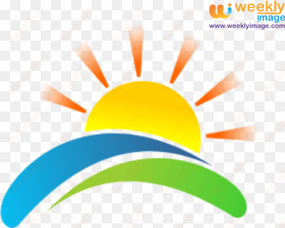 sunrise vector logo - sun ray logo free