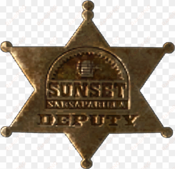 sunset sarsaparilla deputy badge - deputy's badge