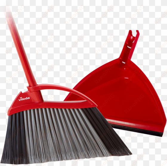 super angle pro broom with dustpan - dustpan