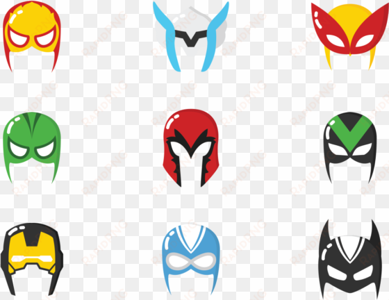 super hero mask vectors - masque super héros png