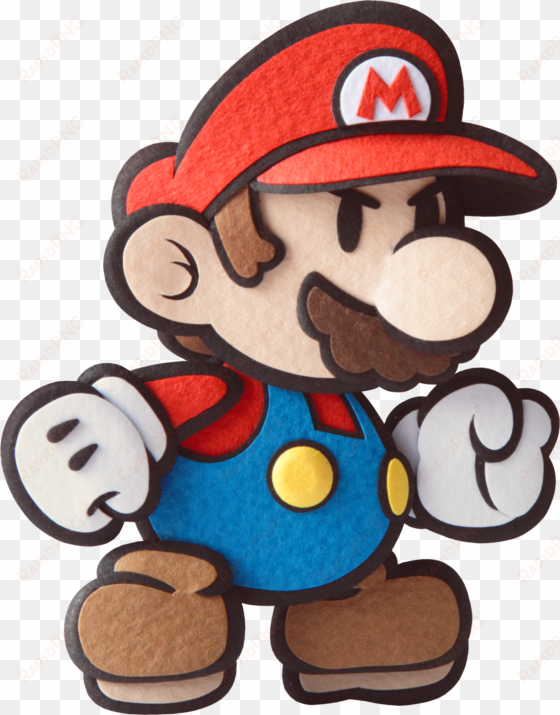 Super Mario Clipart Fist - Paper Mario Sticker Star Mario transparent png image