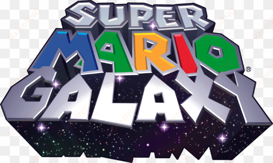 super mario galaxy logo - super mario galaxy logo png