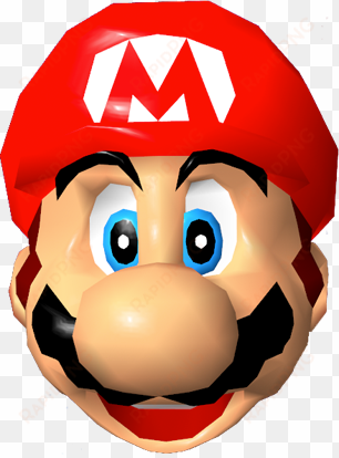 super mario - super mario 64 mario head png