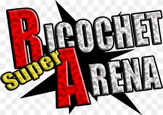 super ricochet arena is announced - graphic design