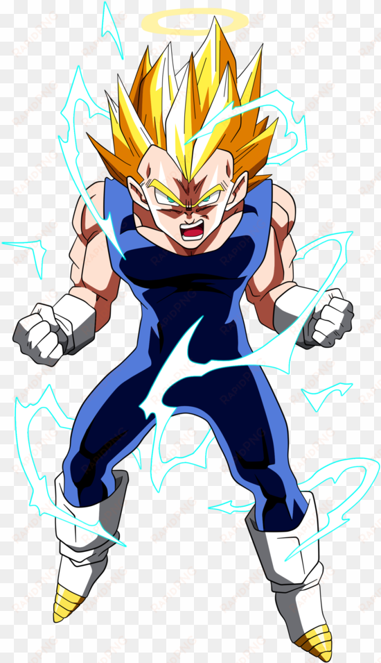 super saiyan vegeta png stock - vegeta buu saga ssj2