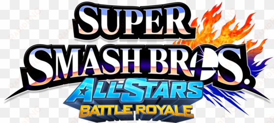 super smash bros all stars battle royale logo - super smash bros. for nintendo 3ds and wii u