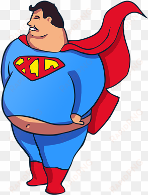 superman comic, batman, fat character, famous superheroes, - fat superman png