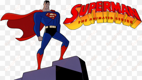 superman flying up png - superman animated series logo