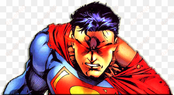 superman laser eyes comic