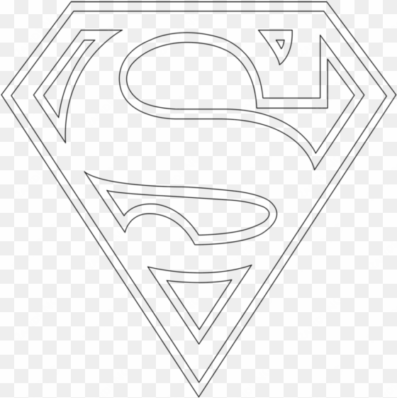 superman logo outline by mr-droy on clipart library - superman logo