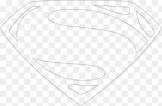 superman man of steel logo - superman logo man of steel outline