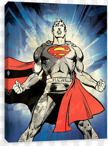 superman strength burst - dc comics silk superman comic pocket square