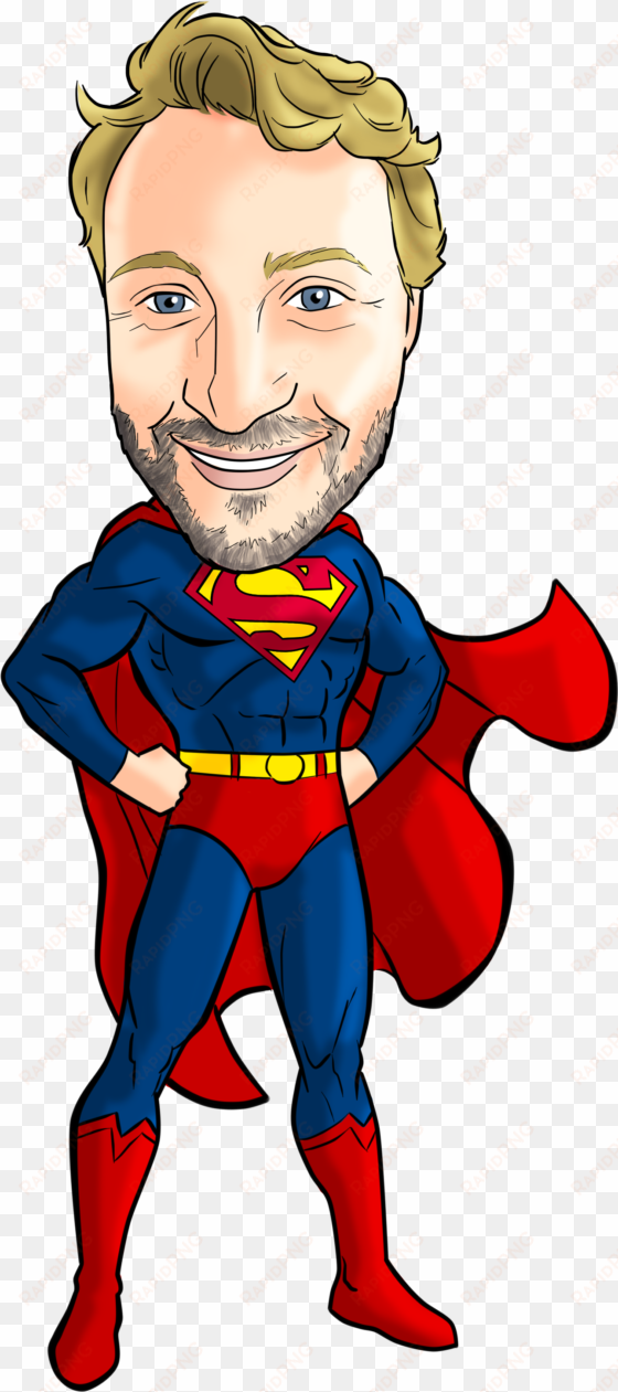 superman-sue - caricature superhero