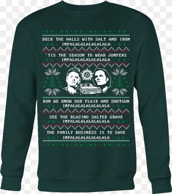 supernatural ugly christmas sweater - you can wear my sweatshirt merch