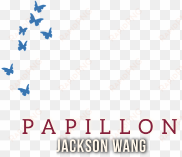 support jackson wang's first solo single 'papillon' - jackson wang papillon logo