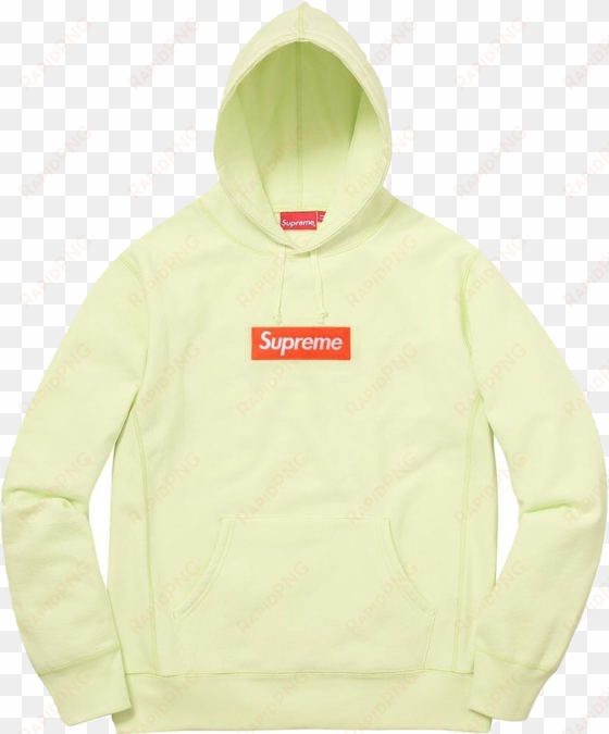 supreme box logo hooded sweatshirt fw17 - supreme box logo pale lime