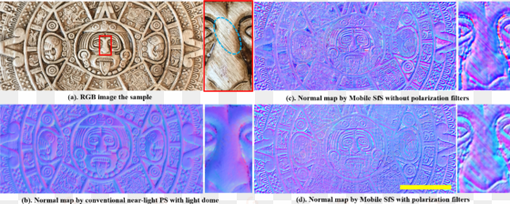 surface normal for the plaster replica of an aztec - aztec calendar normal map