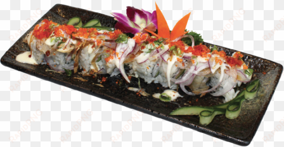 sushi roll png download - cooked salmon roll sushi png