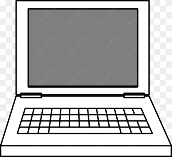 svg free laptop clip art at clker com vector - simple drawing of laptop