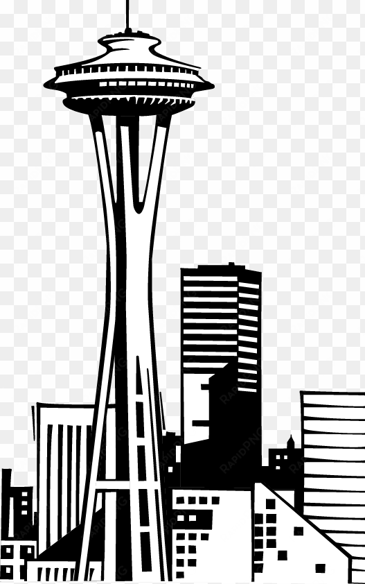 svg free library collection of high quality free cliparts - space needle clip art