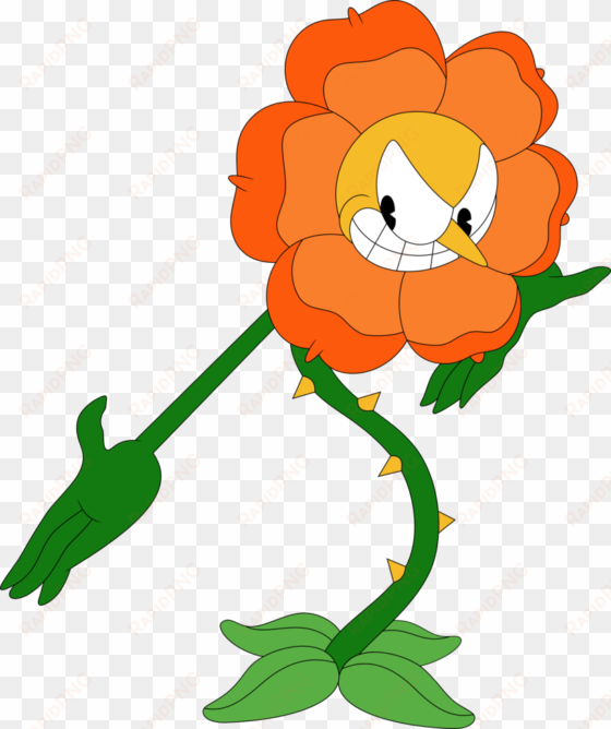 svg free stock cagney by porygon z on deviantart porygonz - cuphead flower boss gif