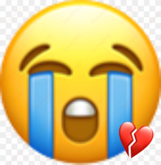 svg free stock heart crying sticker by pixle - crying emoji iphone