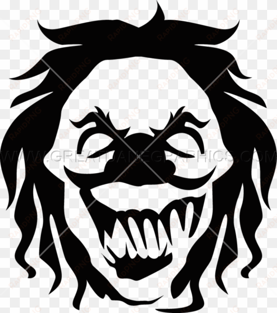 svg freeuse library huge freebie download - evil clown black and white