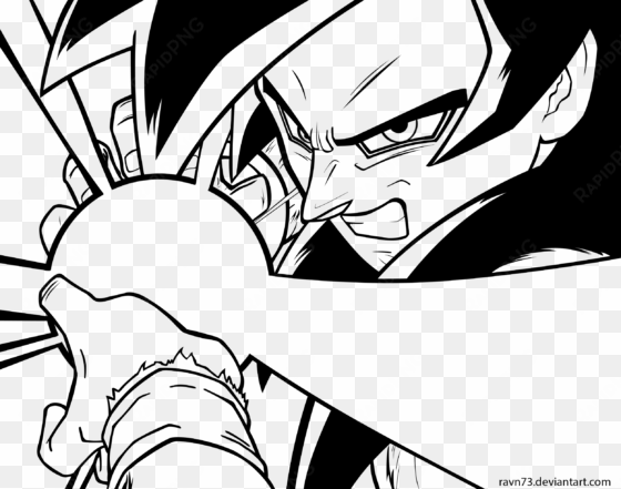 svg library library cells drawing kamehameha - goku ssj4 black and white