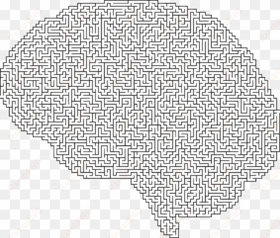 svg library stock maze big image png - transparent background circuit brain