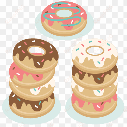 svg scrapbook cut file cute files for - stacked donuts clipart