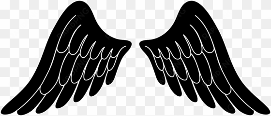 svg transparent stock angel clip art free of wings - black angel wings clip art