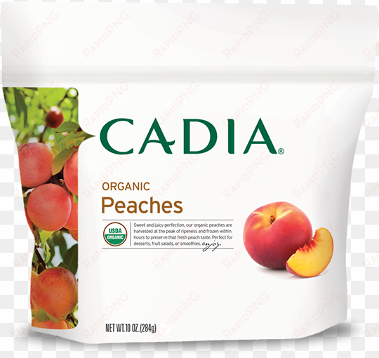 Sweet And Juicy Perfection, Our Organic Peaches Are - Cadia Vegetable Corn Whole Kernel Org Can 15.25 Oz transparent png image