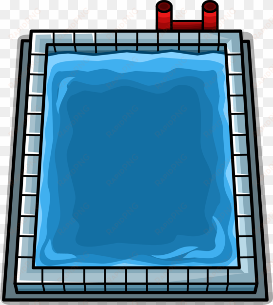 swimming pool sprite 002 - rectangular swimming pool clipart