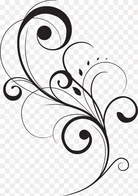 swirl drawing stencil huge freebie download for powerpoint - vector floral flourish