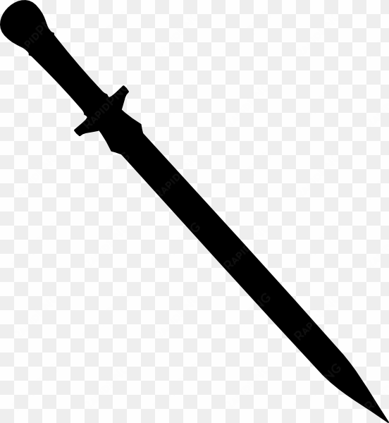 sword clipart - sword silhouette transparent background