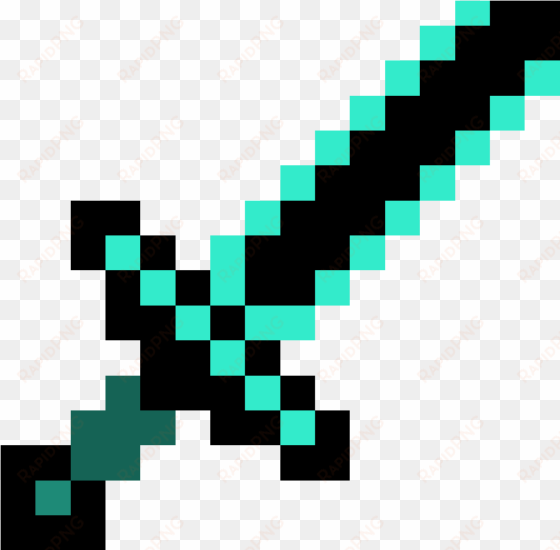 sword diamond - minecraft sword colouring pages