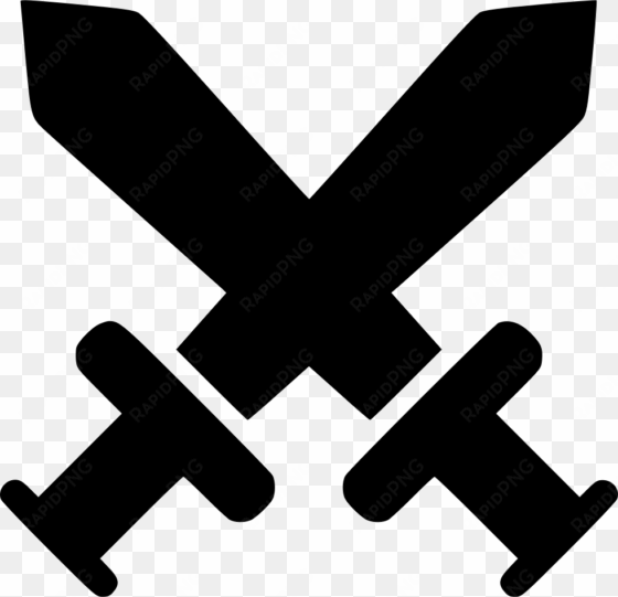 swords crossed png jpg freeuse stock - battle icon