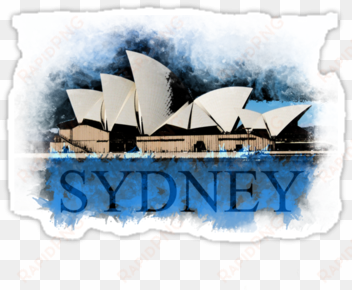 'sydney opera watercolor art' sticker by ilmagatpscs2 - sydney opera house