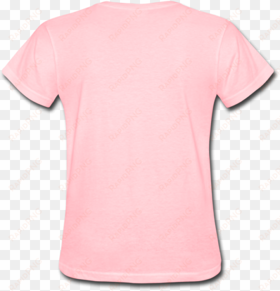 t-shirt picture of ytterst på tissen women's - t shirt women pink back